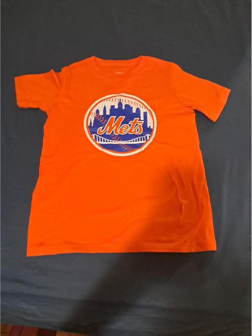 NY‎ Mets Genuine Merchandise Size S 8 Orange Short Sleeve Tshirt Baseball. MLB